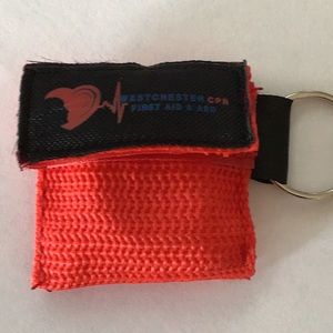 CPR one way valve barrier in a key chain